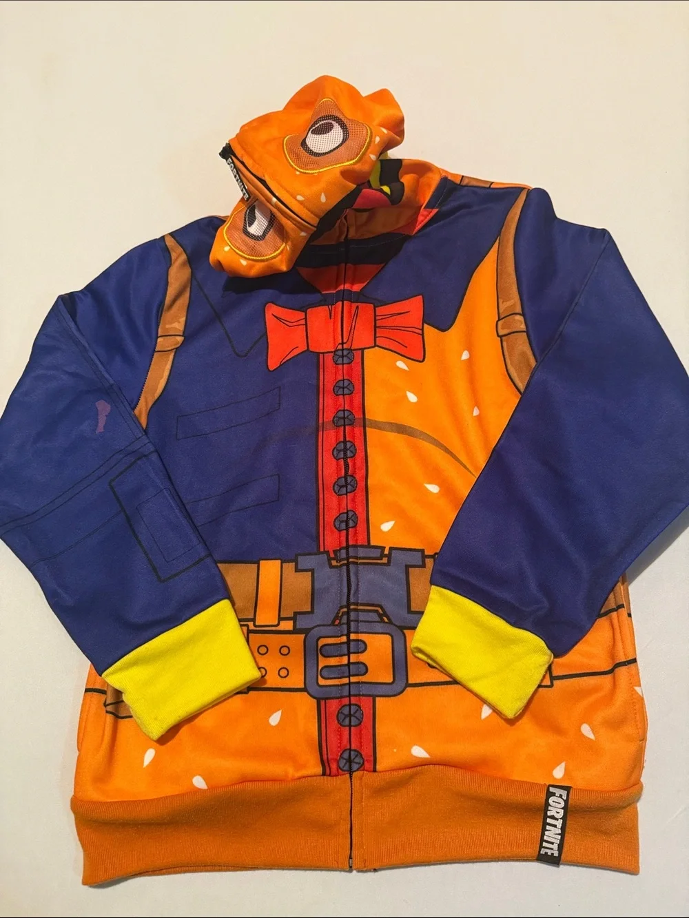 Kids Orange and Blue Costume Hoodie